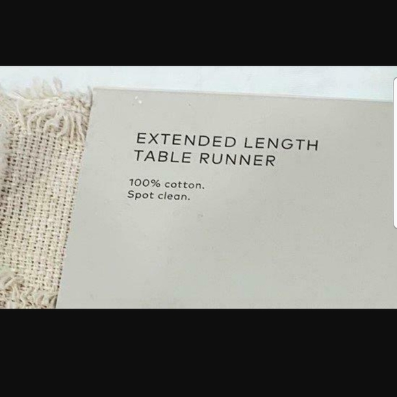 Project 62 Extended Table Runner Cream Color 14" x 108" NEW - Picture 9 of 11